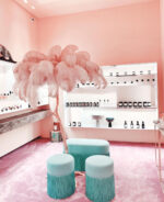 Ostrich Feather Brass Floor Lamp - Image 7