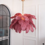 Ostrich Feather Chandelier - Image 4