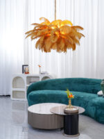 Ostrich Feather Chandelier - Image 19