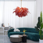Ostrich Feather Chandelier - Image 11