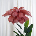 Ostrich Feather Chandelier - Image 7