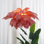 Ostrich Feather Chandelier - Image 9