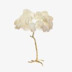 Ostrich Feather Brass Floor Lamp - Image 10