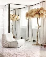 Ostrich Feather Brass Floor Lamp - Image 19