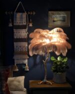 Ostrich Feather Table Lamp - Image 19