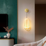 Oval Brass Wall Light - Image 3