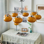 Oval Persimmon Chandelier - Image 15