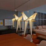 Paper Crane Bird LED Chandelier - Image 8