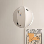 Park Embroidered Textile Pendant Lamp - Image 5