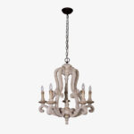 Parrotuncle Wooden Candle Chandelier - Image 5