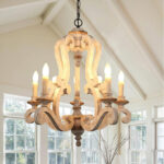 Parrotuncle Wooden Candle Chandelier - Image 13