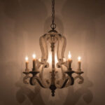 Parrotuncle Wooden Candle Chandelier - Image 18