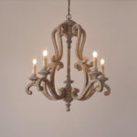 Parrotuncle Wooden Candle Chandelier - Image 19