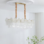Pearl Glass Shell Chandelier - Image 15
