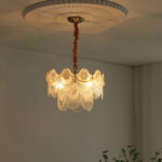 Pearl Glass Shell Chandelier - Image 17