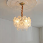 Pearl Glass Shell Chandelier - Image 8