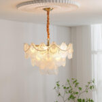 Pearl Glass Shell Chandelier - Image 19