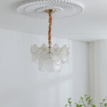 Pearl Glass Shell Chandelier - Image 20