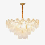Pearl Glass Shell Chandelier