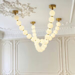 Pearl Glass Necklace Balls Chandelier - Image 5