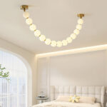 Pearl Glass Necklace Balls Chandelier - Image 8