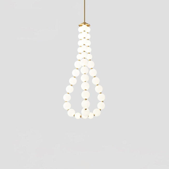Glass Pearl Necklace Chandelier - Image 14