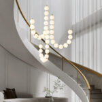 Glass Pearl Necklace Chandelier - Image 3
