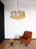 Petal Amber Murano Glass Chandelier - Image 16