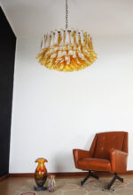 Petal Amber Murano Glass Chandelier - Image 10