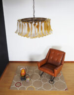 Petal Amber Murano Glass Chandelier - Image 11