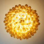 Petal Amber Murano Glass Chandelier - Image 13