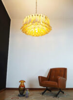 Petal Amber Murano Glass Chandelier - Image 15