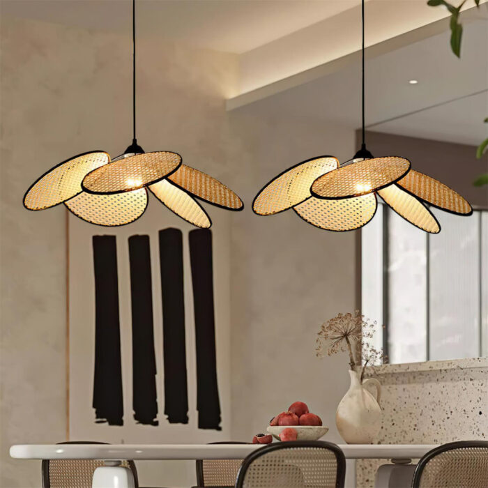 Petals Rattan Pendant Lamp - Image 3