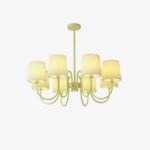 Pleated Fabric Matcha Chandelier - Image 6