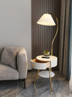 Pleated Nightstand Floor Light - Image 13