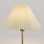 Pleated Walnut Table Lamp - Image 20