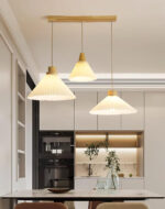 Pleated Wooden Pendant Light - Image 8