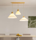 Pleated Wooden Pendant Light - Image 9