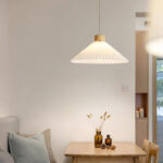 Pleated Wooden Pendant Light - Image 11