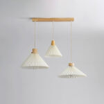 Pleated Wooden Pendant Light - Image 13