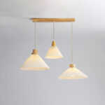 Pleated Wooden Pendant Light - Image 14