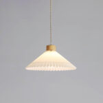 Pleated Wooden Pendant Light - Image 16