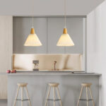 Pleated Wooden Pendant Light - Image 17
