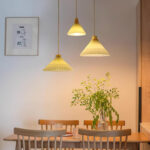 Pleated Wooden Pendant Light - Image 3