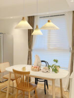 Pleated Wooden Pendant Light - Image 6