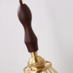 Pleated Wooden Wall Lamp - Image 3