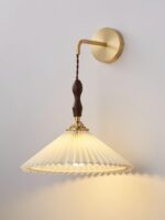 Pleated Wooden Wall Lamp - Image 13
