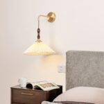 Pleated Wooden Wall Lamp - Image 7