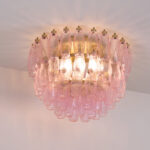 Poliedri Murano Pink Ceiling Light - Image 4