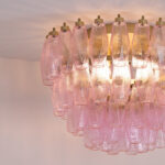 Poliedri Murano Pink Ceiling Light - Image 10